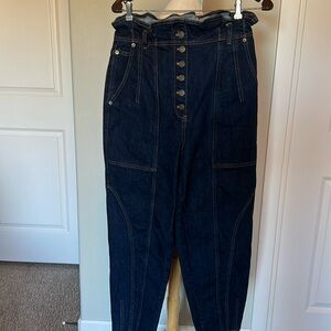 Ulla Johnson dark denim, high waisted jean, size 6